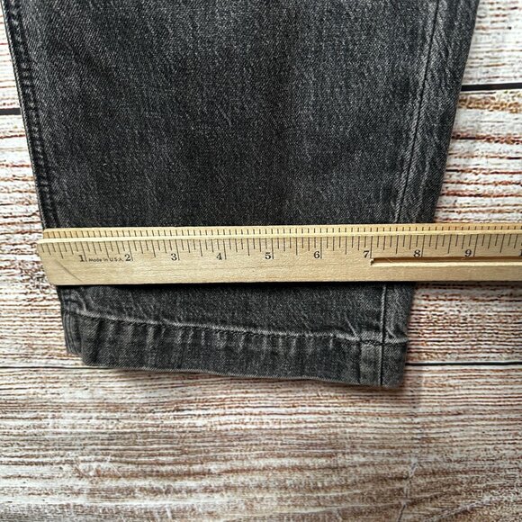 Universal Thread Black Denim Overalls Women’s Size 0/25R Straight Leg Jeans - Picture 6 of 10